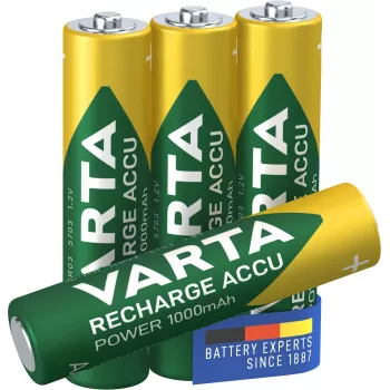 VARTA HR03 AAA Recharge Accu Power 1000 mAh 05703 Rechargeable batteries 4 pc(s) Green, Yellow