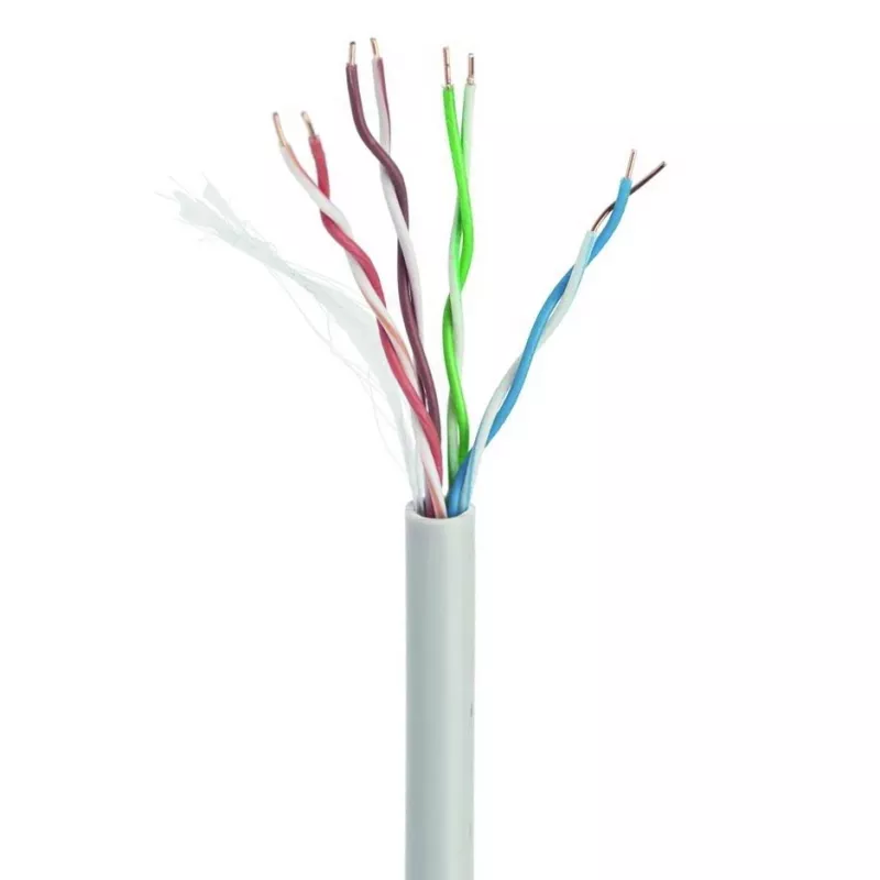 Gembird CAT5e UTP LAN cable (CCA), solid, 100m, grey