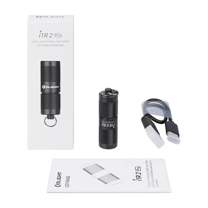 Keychain flashlight Olight I1R 2 Pro Black 180 lm IPX8
