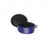 Cast iron cocotte Staub 4.25 L, 29 cm, blue