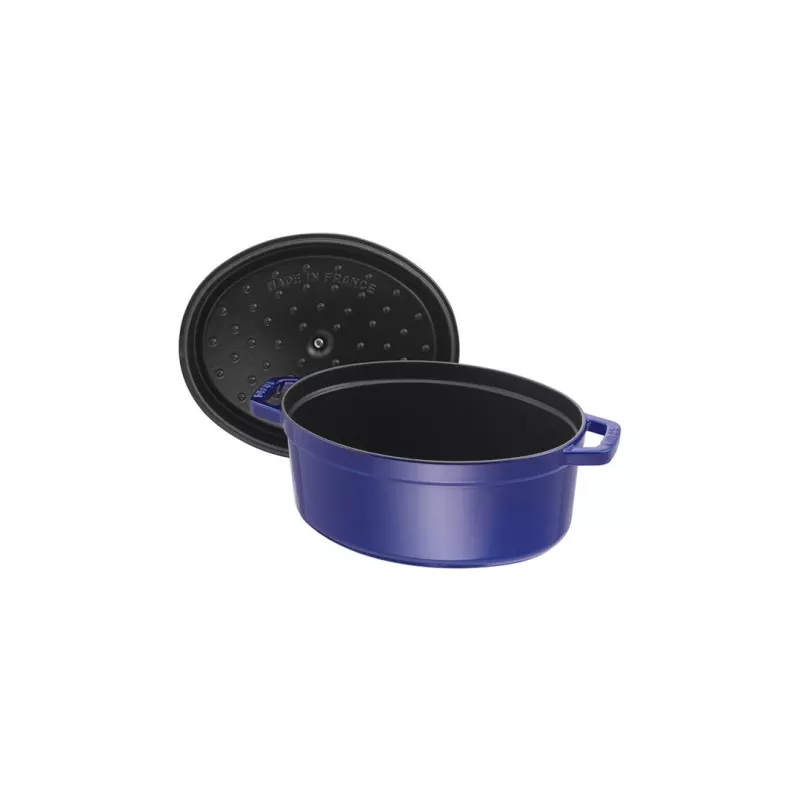 Cast iron cocotte Staub 4.25 L, 29 cm, blue