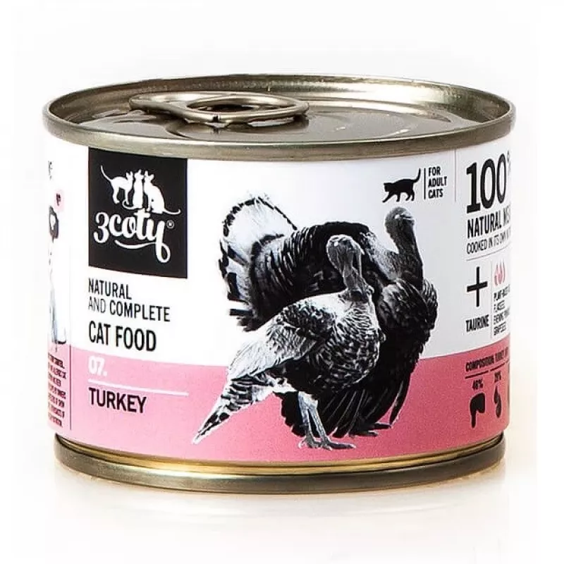 3COTY 07. Turkey - wet cat food - 180g