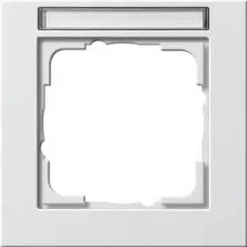 Wall plate GIRA E2 White, thermoplastic screwless, 80.8×80.8×9.3 mm