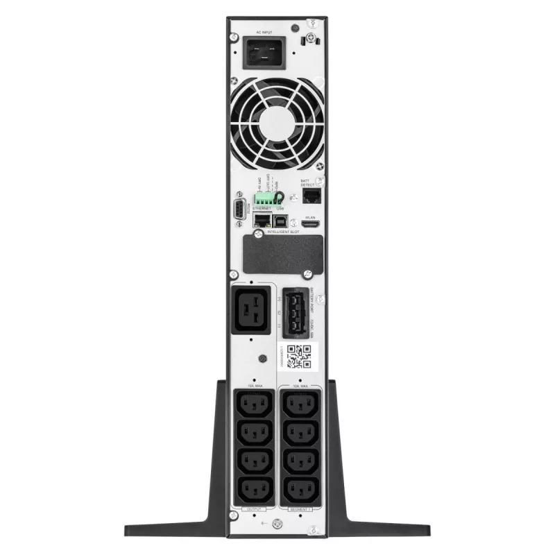 Online UPS EVER Powerline RT PRO 3kVA 3kW rack/tower, double-conversion, 1-ph, 200–240V output, 9× C13 outlets, LCD, VRLA batteries