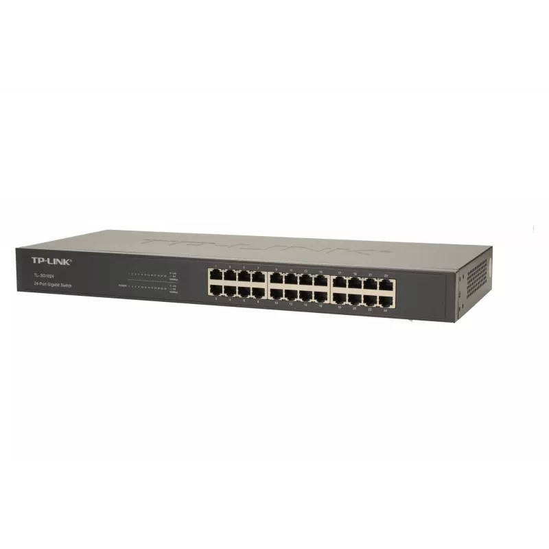 TP-Link 24-Port Gigabit Rackmount Network Switch, Unmanaged, Gigabit Ethernet (10/100/1000), Full duplex, Rack mounting, 1U
