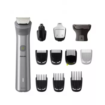 Philips All-in-One Trimmer MG5940/15 Series 5000, Stainless steel, 0.5 mm, 1.6 cm, 1 mm, Beard, Ear, Nose, Battery