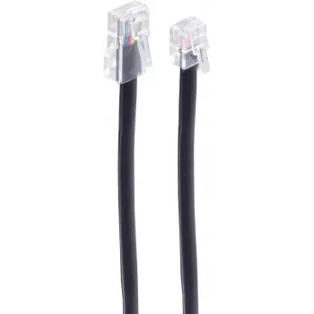 Telephone Cable ShiverPeaks BS70256 6m Black