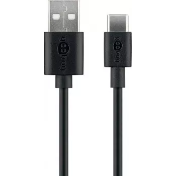 Wentronic 59118 0.5m USB A USB C Male Male Black USB Cable (59118)