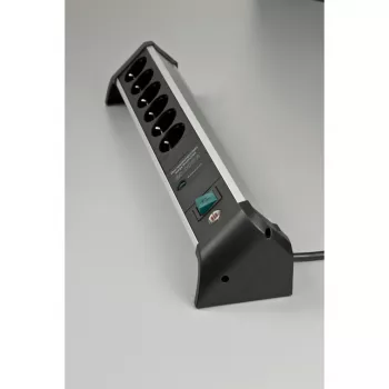 Power Extension Brennenstuhl 1391020600 3m 6 AC Outlets Indoor Black Silver