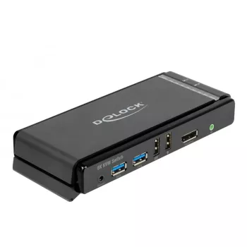 KVM Switch DeLOCK DisplayPort 1.4 8K 60Hz USB Audio