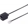Telephone cable ShiverPeaks 70235 RJ11 6/4, 15 m, black