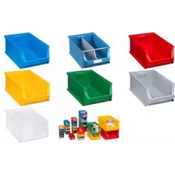 Storage bin allit ProfiPlus Box 5 transparent, plastic parts bin, stackable, 35 kg load capacity