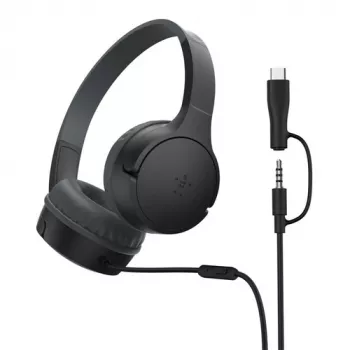 Belkin SoundForm wiredOn-Ear Headphones for children,black.AUD010hqBK