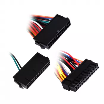 Power supply adapter SILVERSTONE SST-PP10 — dual 24-pin to single 24-pin cable adapter