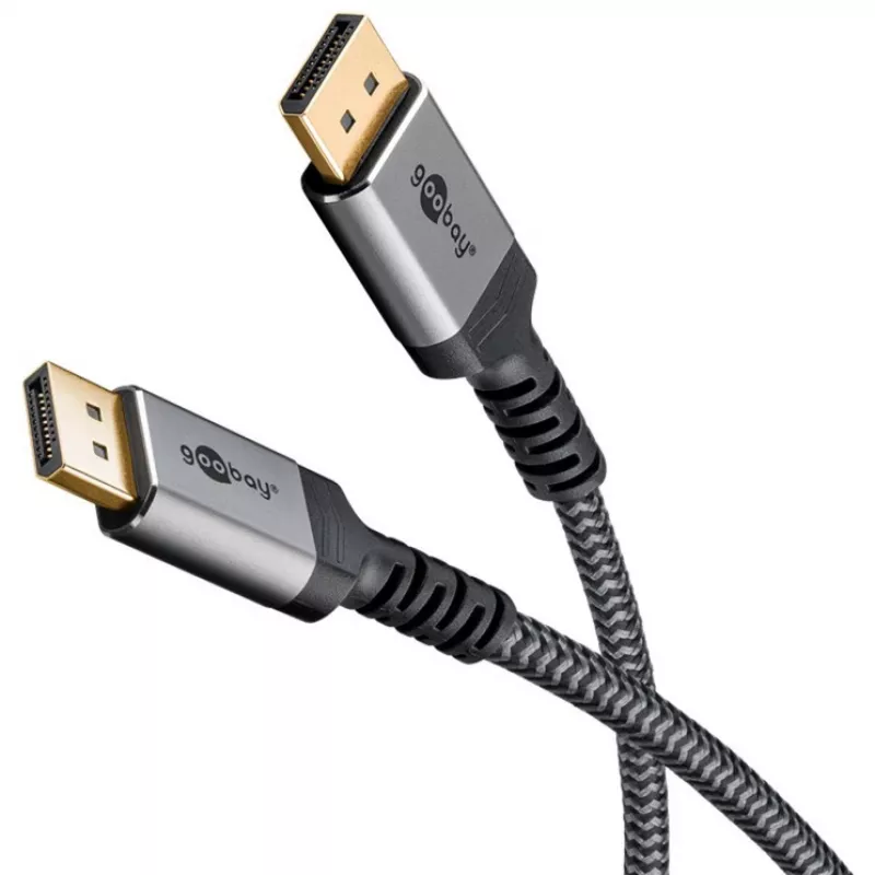 Goobay DisplayPort Cable 2.0/2.1, 80 Gbit/s | 75685 | DisplayPort to DisplayPort