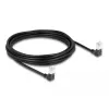 DeLOCK RJ45 Network Cable Cat.6A S/FTP Slim 90° Downwards 5m Black