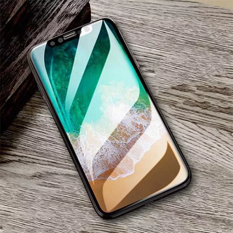 Tempered Glass Screen Protector Devia Van Entire View for iPhone XR — Anti-glare, Black