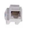 Keystone module LANBERG KSU6-1090, Cat6 U/UTP flat, RJ-45 male to LSA female, AWG 22/26, 14.5×16.1 mm, white