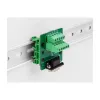DeLOCK D-Sub 9 pin male to Terminal Block for DIN rail Width 51 mm Depth 58 mm Height 30 mm