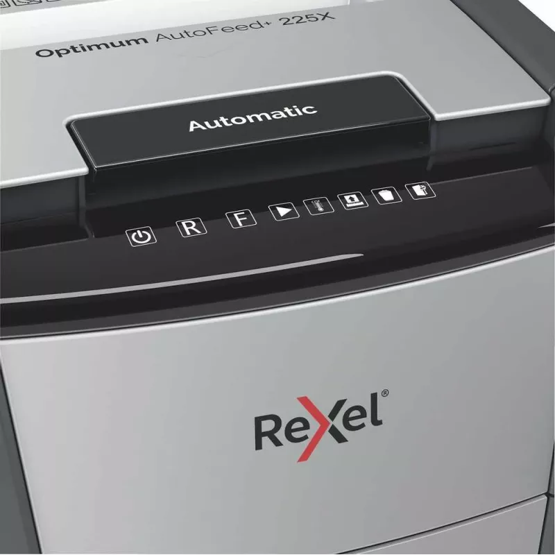 Rexel Optimum AutoFeed+ 225X Automatic Cross Cut Paper Shredder P4
