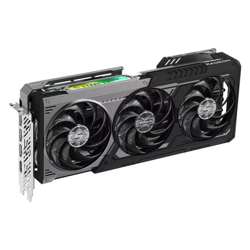 ASRock Radeon RX 9070 XT 16GB Steel Legend Dark Graphics Card