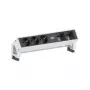 Power extension Bachmann Desk 2 0.2 m 3 AC outlets Black White