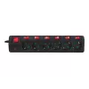 Power Extension LogiLink LPS233 1.5m 6 AC Outlets Indoor Black