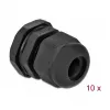 Cable Gland DeLOCK 60198 Black Plastic 10 pc(s)