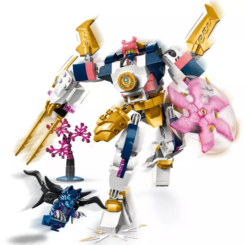 LEGO NINJAGO 71807 Sora’s Elemental Tech Mech Rising Building Set