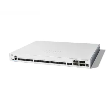Network switch Cisco Catalyst C1300-24XS Managed L2/L3, 480 Gbit/s switching capacity, RJ-45/USB-C console, 16,000 MAC table, grey, 4.15 kg