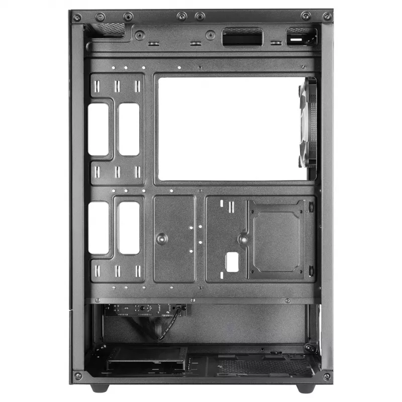 PC Case TACENS Mars Gaming MC-XO Midi Tower Black — ATX/Micro-ATX/Mini-ITX, bottom PSU, 1×120mm rear fan, supports up to 328 mm GPU