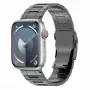 GUAN Premium Watch Strap for Apple Watch, Black/Grey, 44mm, 45mm, 42mm (Series 1/2/3), 49mm, 46mm, GA-MAG-BNDA-P-BGL