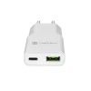 Power adapter NATEC Ribera NUC-2376 — 1× USB-A, 1× USB-C, 3 A output