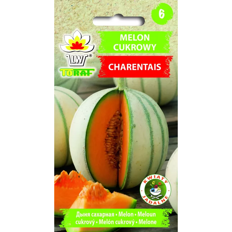 Charentais Sugar Melon Toraf Vegetable Seeds, 3g Pack