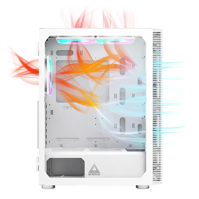 PC Case Montech X3 GLASS Midi Tower White