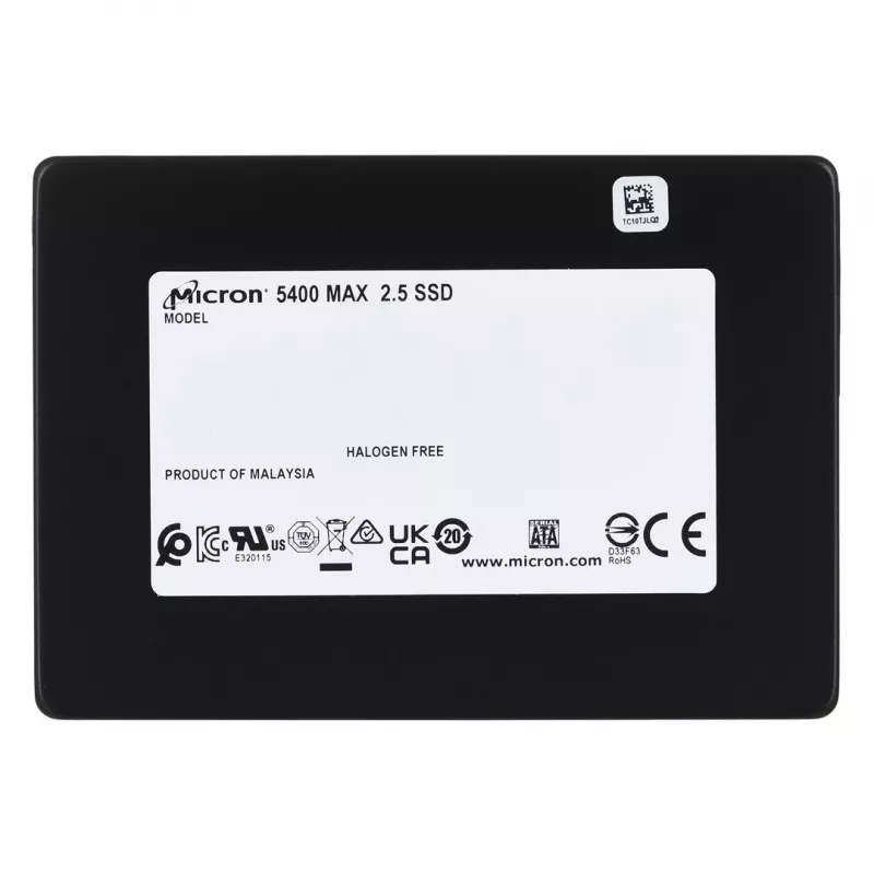2.5 inch SATA III SSD Micron 5400 PRO 240 GB — 3D TLC NAND, 6 Gbit/s, 7 mm