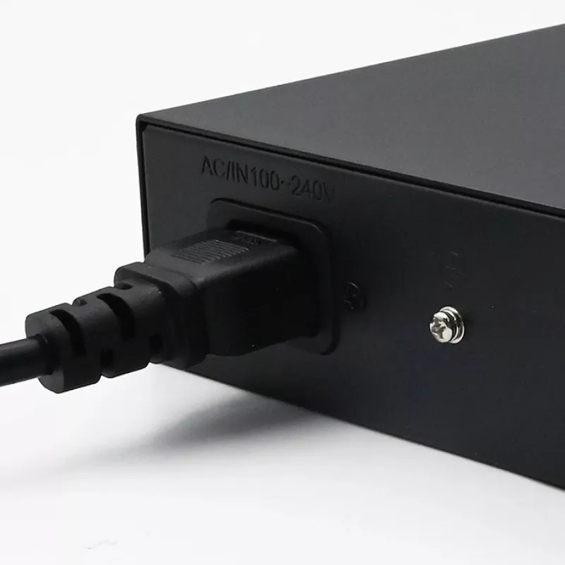 Network switch QOLTEC 52364 — Gigabit Ethernet PoE 16xRJ45, 2xSFP
