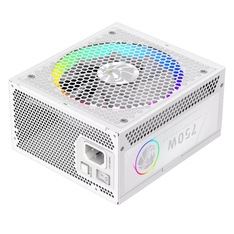 Gamemax Power Supply, 80 PLUS, Gold | RGB 750G WH | 750 W