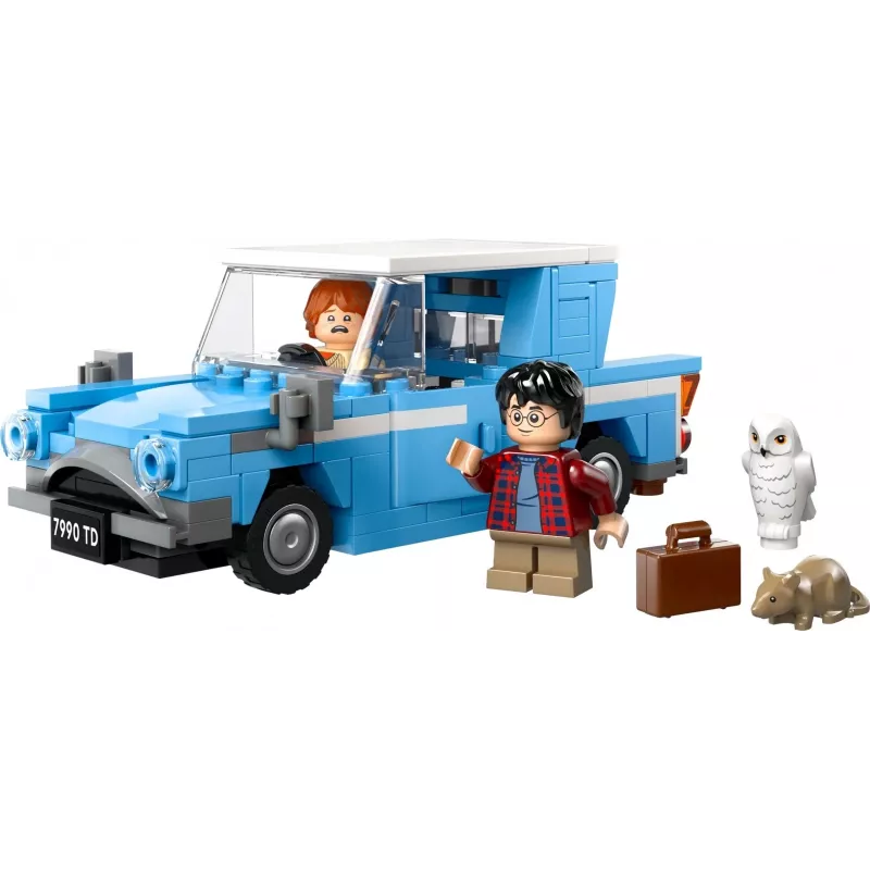 LEGO Harry Potter Flying Ford Anglia Car Toy for 7 Plus Year Old Kids Boys & Girls Buildable Model with Ron Weasley Character Minifigure and Hedwig
