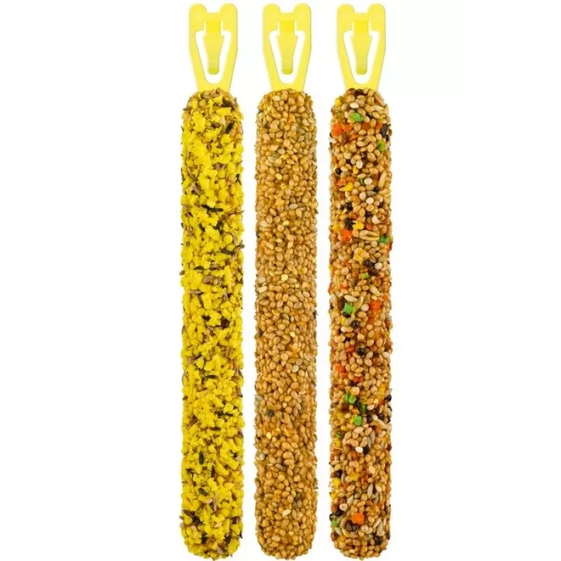 Bird treat Vitakraft Kräcker cylinder 80 g ×3 – cereal-flavored solid snack for birds