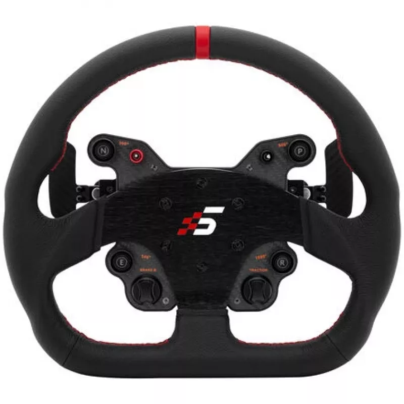 Racing wheel Simagic GT1-SD Leather, detachable steering wheel for sim rigs, leather grip, bolt pattern compatible