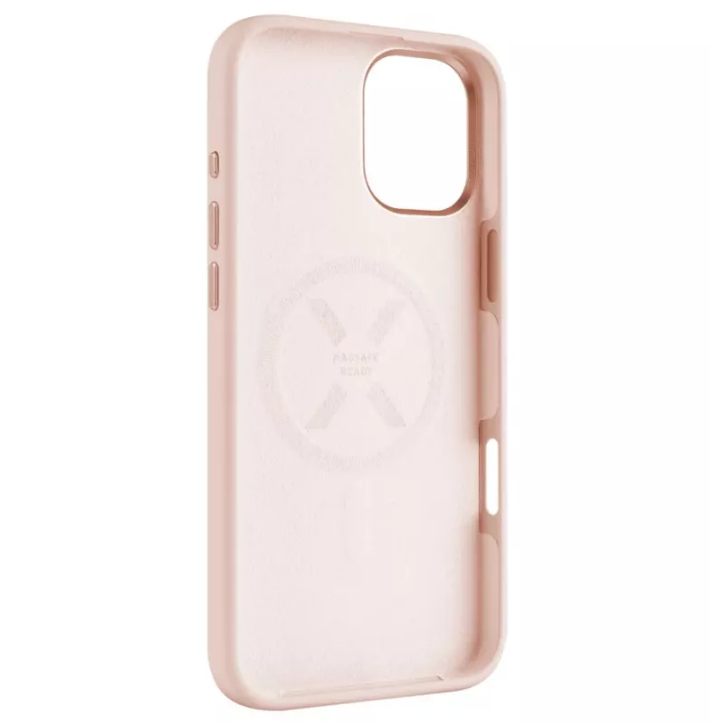 Fixed MagFlow | Back cover | Apple | iPhone 16 Plus | Liquid silicon | Pink