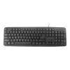 Keyboard Gembird KB-U-103-RU Office USB QWERTY English Russian Black