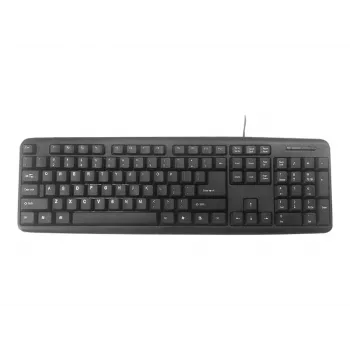Keyboard Gembird KB-U-103-RU Office USB QWERTY English Russian Black