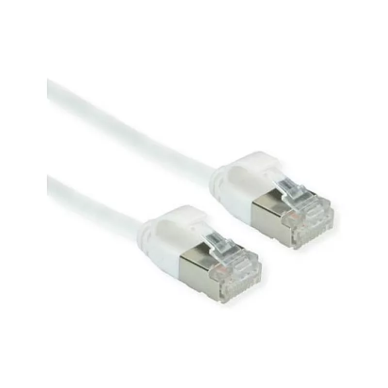 ROLINE GREEN U/FTP Patch Cable Cat.6A (Class EA), LSOH, slim, wei, 5 m