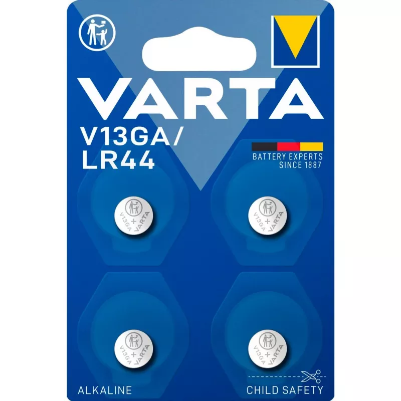 Single-use battery Varta 04276 101 404 LR44 Alkaline 11.6x5.4 mm