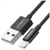 Ugreen 80822 US155 mobile phone cable Black 1 m USB A Lightning