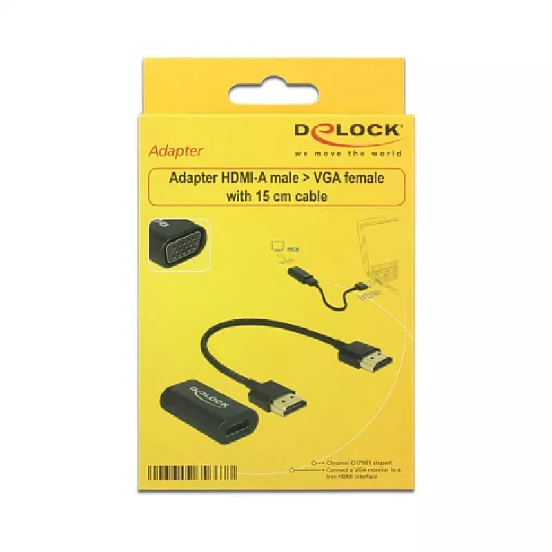 Cable HDMI/VGA DeLOCK 65667 0.15m