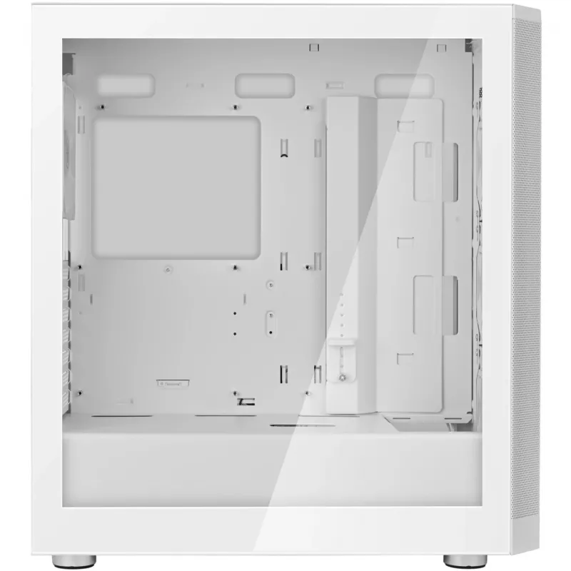 FARA 514X, Tower-Enclosure White, Tempered Glass