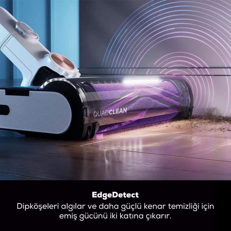 Shark stick vacuum cleaner Detect Pro IW3611EU with automatic emptying system 2L 240 W White and Gold